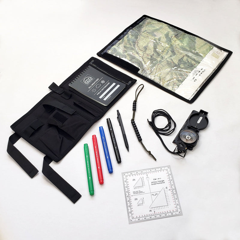 Load image into Gallery viewer, Compass Navigation Kit - Advanced Package - Includes Multifunction Case w/Protective Map Pouch