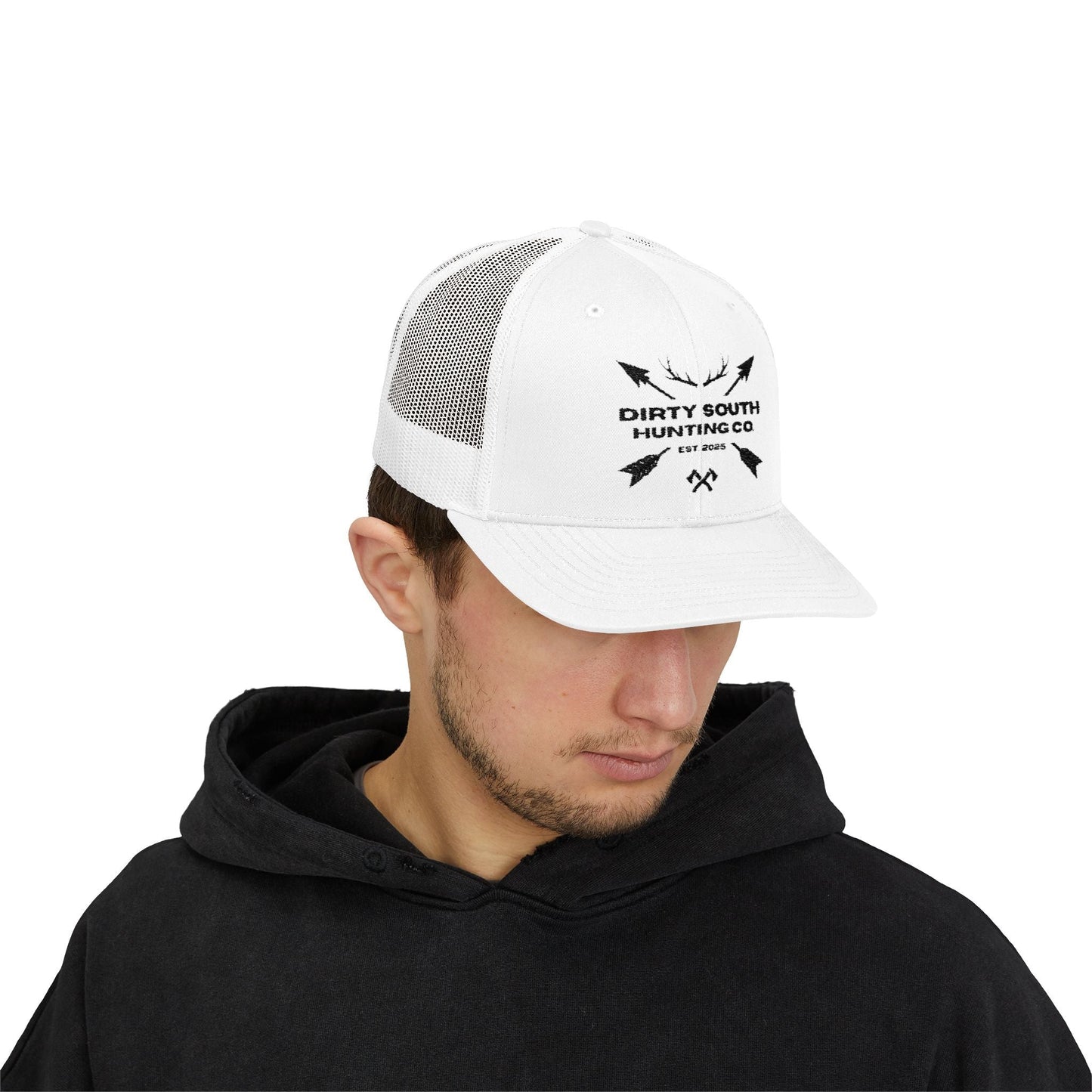 Dirty South Hunting Co Snapback Trucker Cap - Perfect for Outdoor Enthusiasts, Gifts for Hunters, Casual Wear, Adjustable Fit, Sports Cap