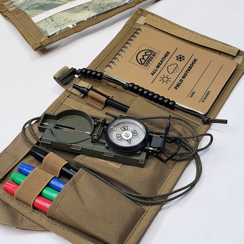 Load image into Gallery viewer, Compass Navigation Kit - Advanced Package - Includes Multifunction Case w/Protective Map Pouch