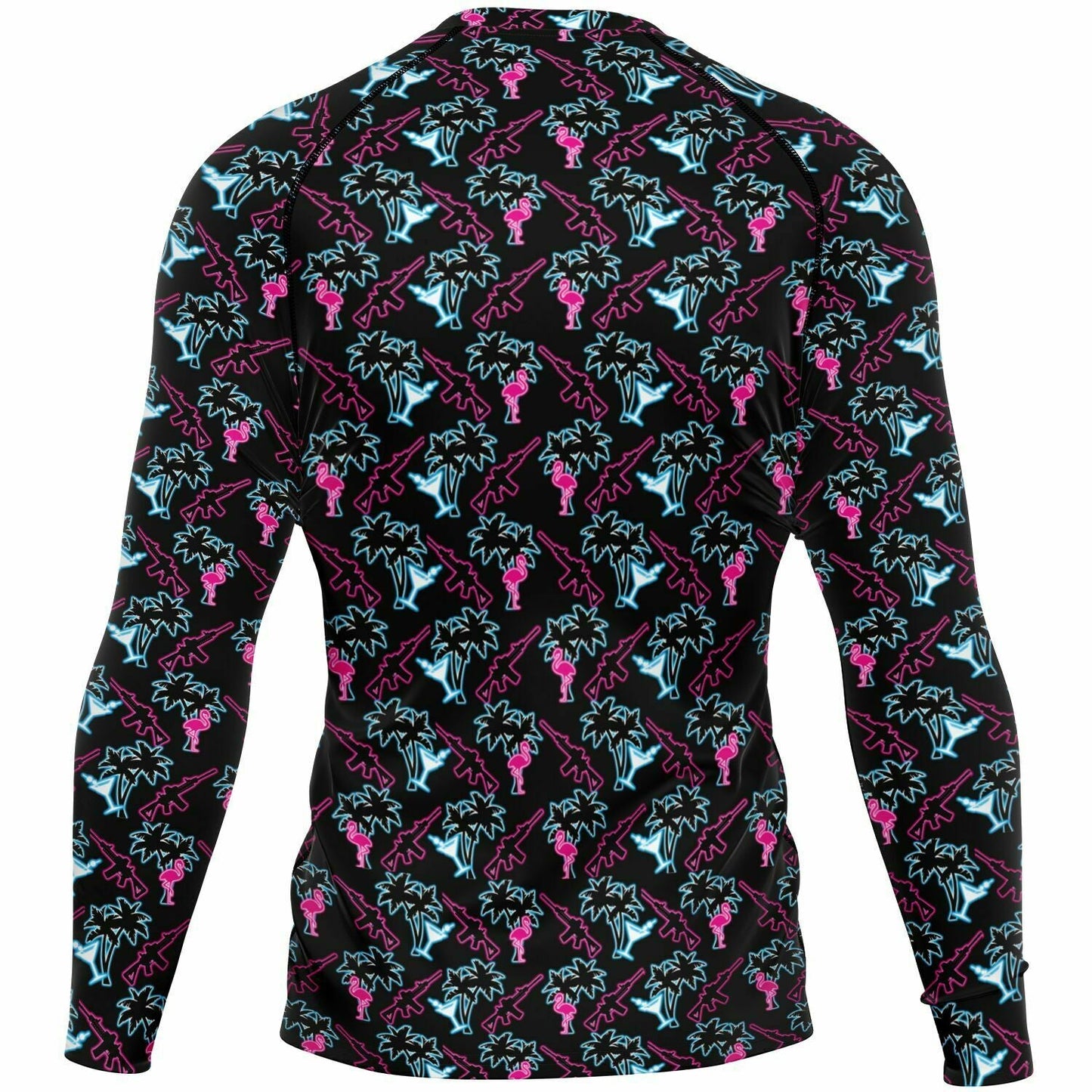 Rad Palm Neon Attack Rash Guard