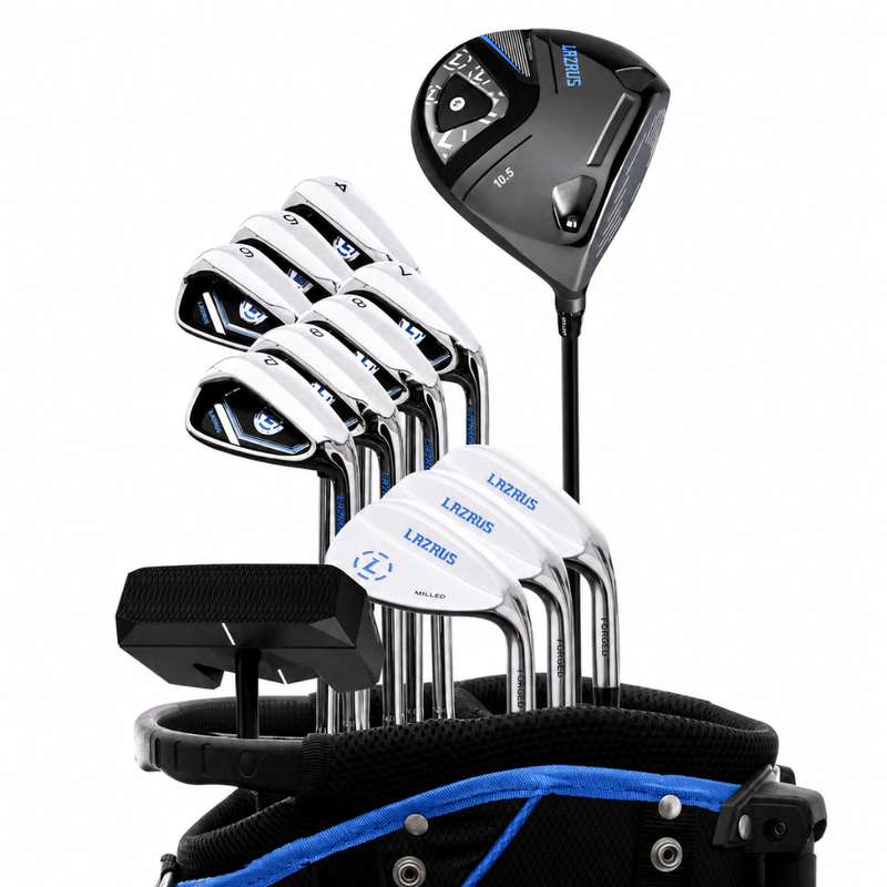Load image into Gallery viewer, Lazrus Golf 13 pc Set - LAZ2 Driver, 3 Wedges Set, Irons (4-PW), Putter & Bag (optional)