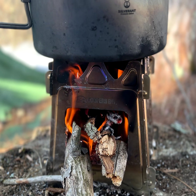 Load image into Gallery viewer, Hiker Twig Stove - LiteWeight Stainless Steel Flat-Pack Stove