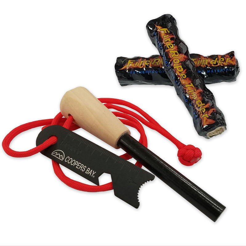 Load image into Gallery viewer, FireStorm™ Large 1/2" Ferro Rod & Tinder Kit
