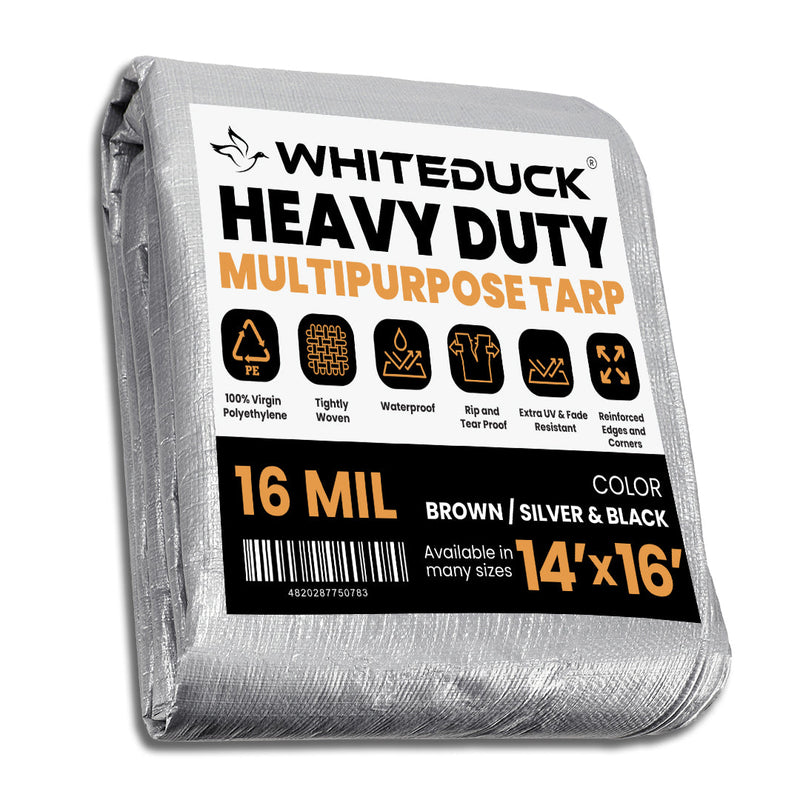Load image into Gallery viewer, Super Heavy Duty Poly Tarp Cover Thick 16 Mil, 8 oz