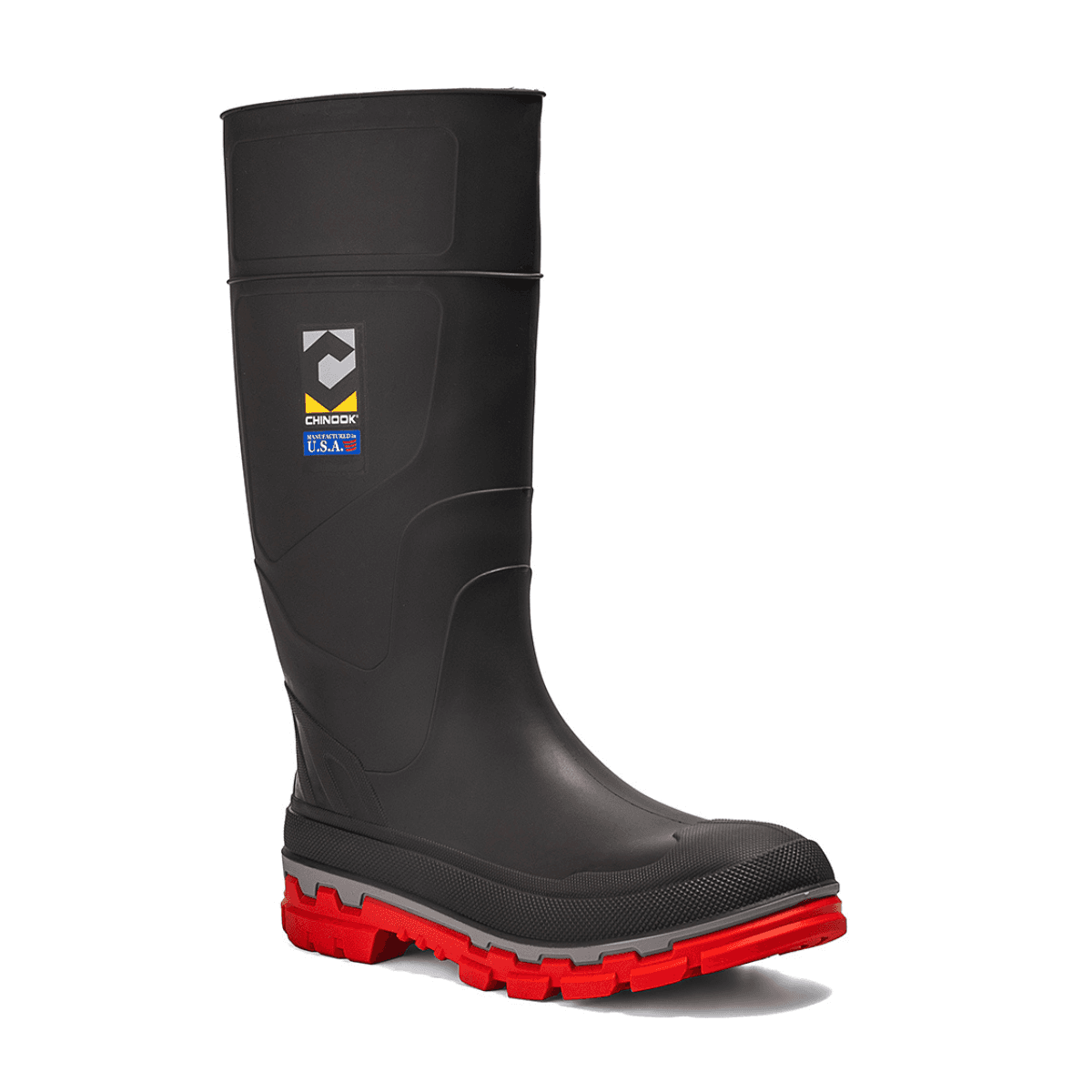 Kickaxe 15" Waterproof Rubber Boot - Grey/Orange - Skoutley Outdoors LLC
