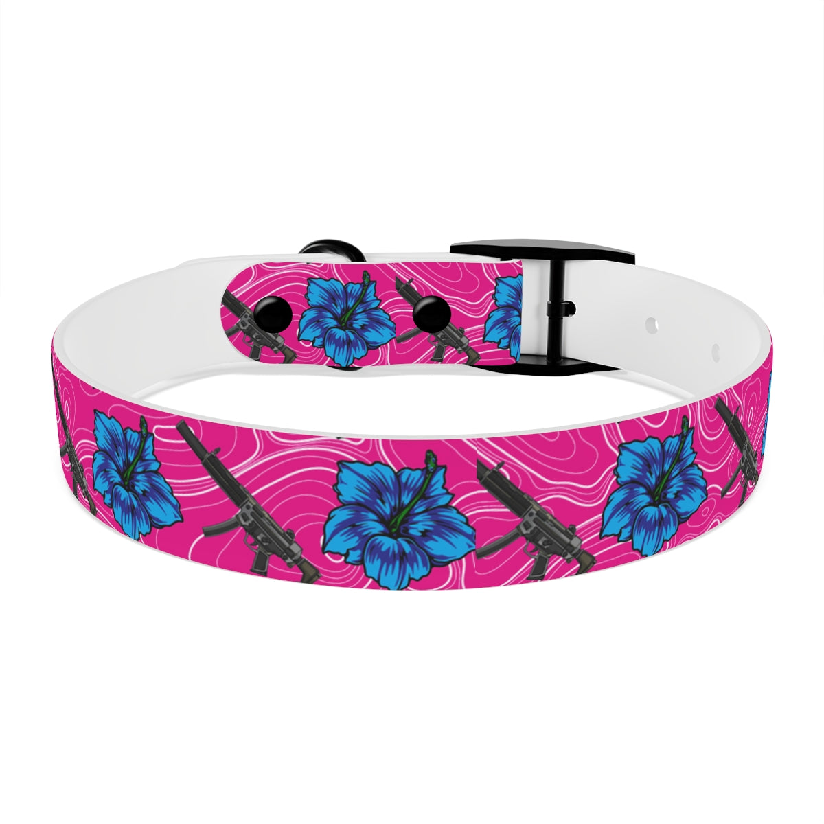 Rad Palm High Capacity Hibiscus Dog Collar