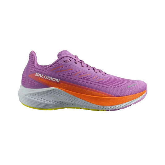 Women's Salomon Aero Blaze 2, Iris Orchid/Dragon Fire/Sulphur Spring, 8.5 B Medium - Skoutley Outdoors LLC