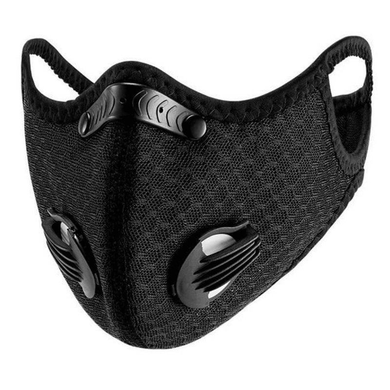 Load image into Gallery viewer, Performance Sports Face Mask with Activated Carbon Filter and Breathing Valves