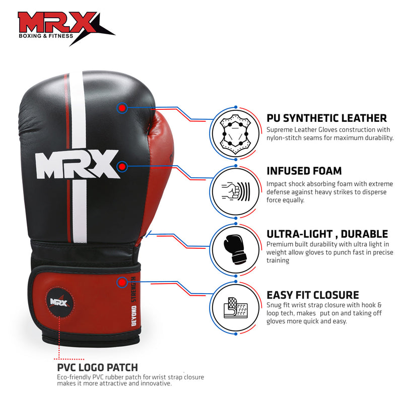 Load image into Gallery viewer, MRX Boxing Gloves for Sparring Fighting Training Kickboxing