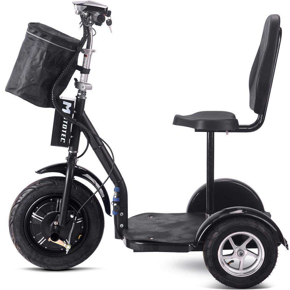 Mototec Electric Trike 48v 1000w Lithium Black - Skoutley Outdoors LLC