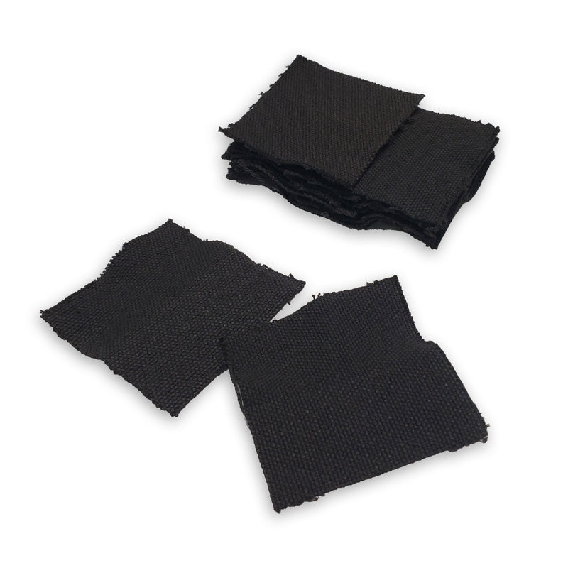 Load image into Gallery viewer, Charcloth Squares - Primitive FireStarting Material for use with Flint & Steel, Magnifier etc.