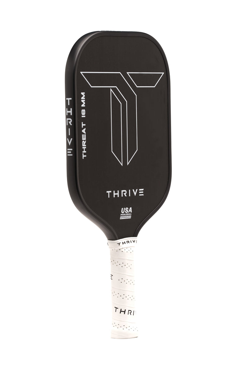Load image into Gallery viewer, THREAT 16 SINGLES Includes custom weight card, paddle cover, paddle eraser, and lead weights.