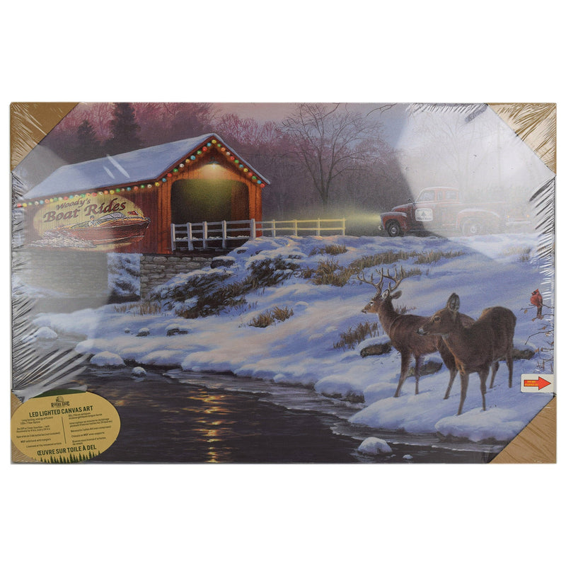 Load image into Gallery viewer, LED Art 24in x 16in-Holiday Traditions