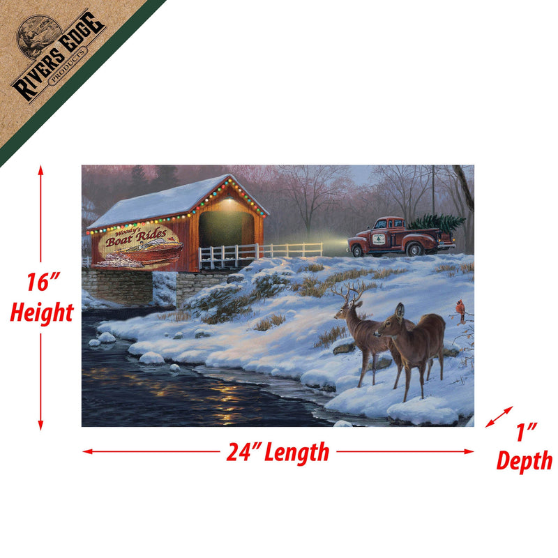 Load image into Gallery viewer, LED Art 24in x 16in-Holiday Traditions