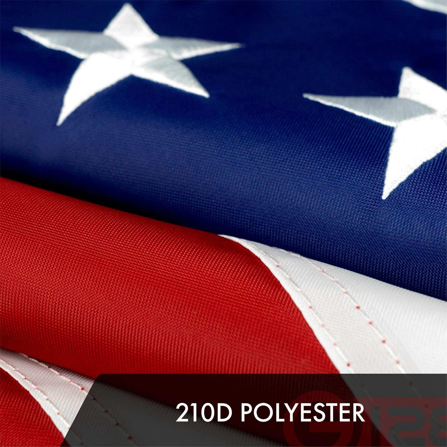 American USA Flag | 2.5x4 Ft | ToughWeave Series Embroidered 210D Polyester | Country Flag Embroidered Stars Sewn Stripes Indoor Outdoor Vibrant Colors Brass Grommets - Skoutley Outdoors LLC