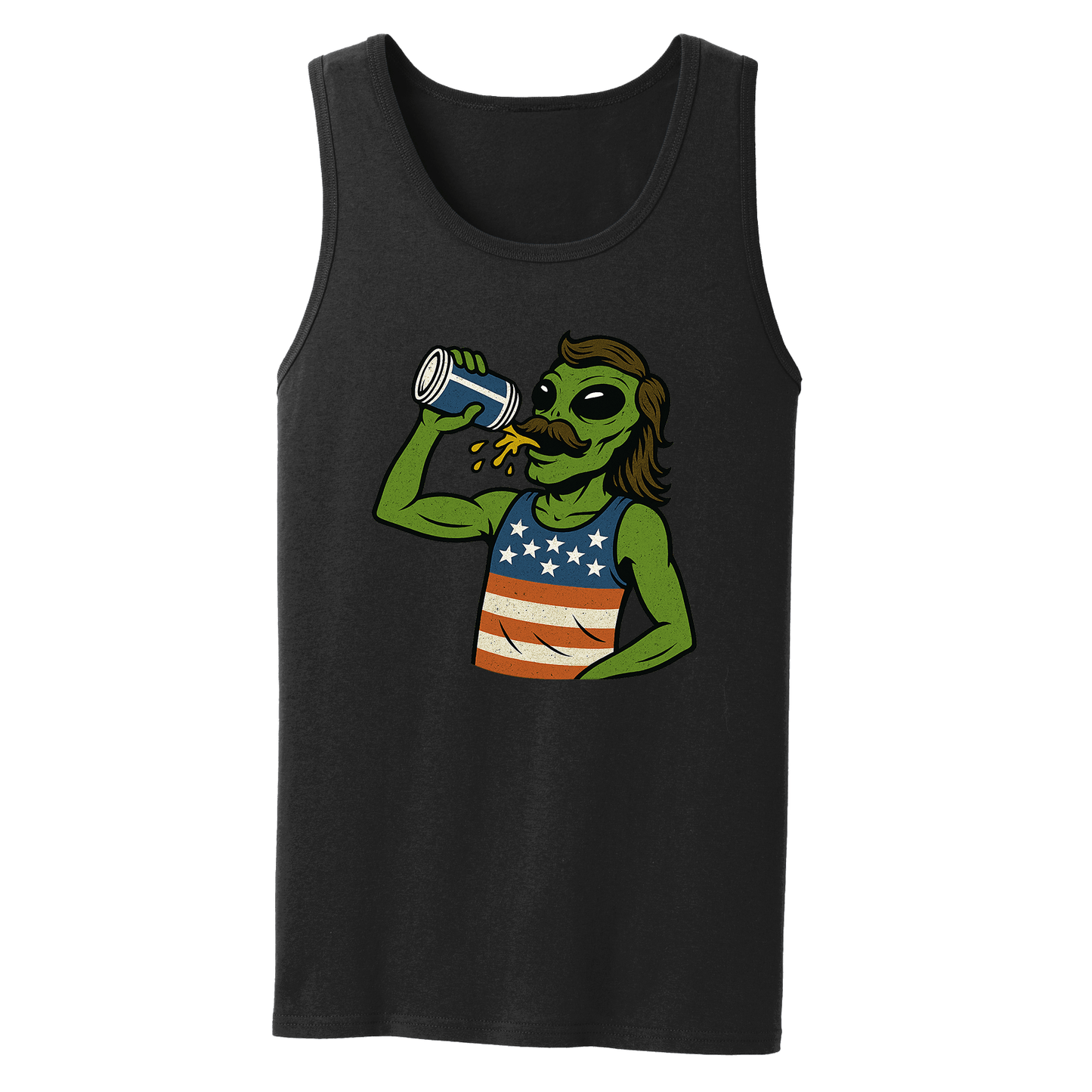 Drunk Alien - Full Color Summer Tank Top
