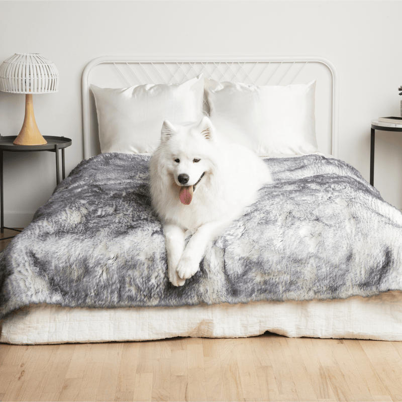 Load image into Gallery viewer, PupProtector™ Luxe Waterproof Faux Fur Blanket - Ultra Plush Arctic Fox