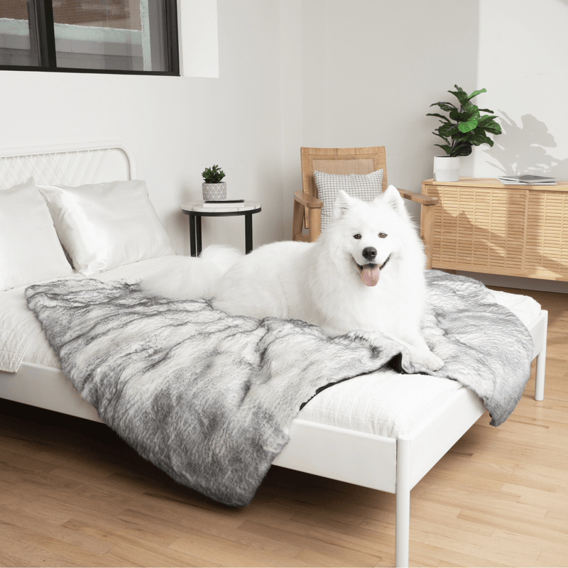 Load image into Gallery viewer, PupProtector™ Luxe Waterproof Faux Fur Blanket - Ultra Plush Arctic Fox