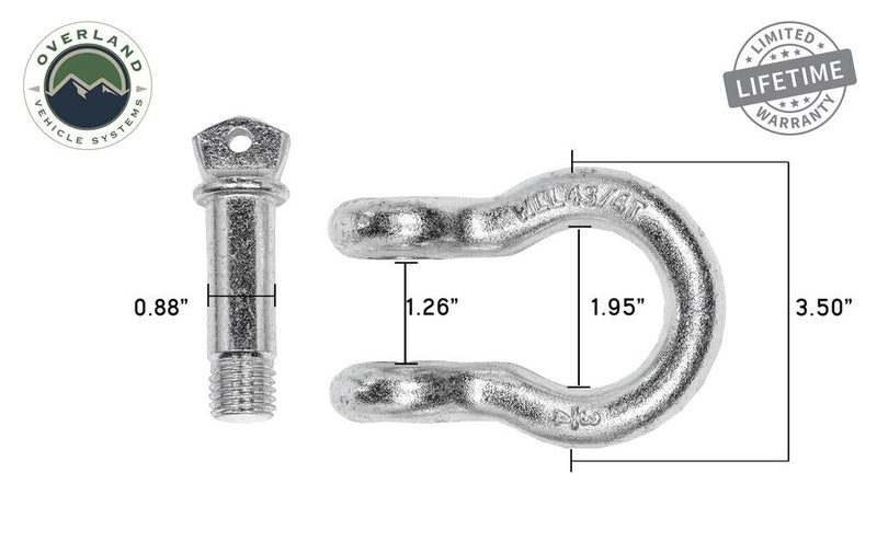 Load image into Gallery viewer, OVS 3/4" D Ring Shackle 4.75 Ton