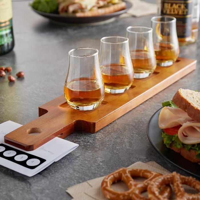 Load image into Gallery viewer, Flight Paddle with Whiskey Tasting Glasses