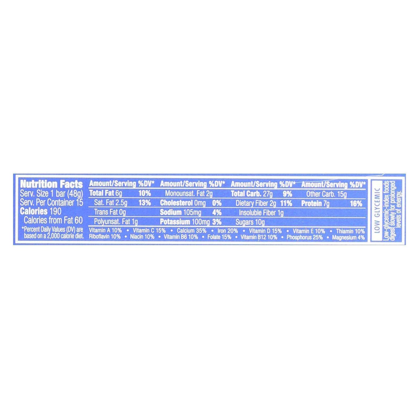 Clif Bar Luna Bar - Organic Blueberry Bliss - Case Of 15 - 1.69 Oz - Skoutley Outdoors LLC