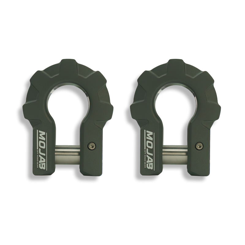 Load image into Gallery viewer, 3/4'' Extreme duty Aluminum D-Shackle set (9T)-Ceramic coated (LIFETIME WARRANTY*)
