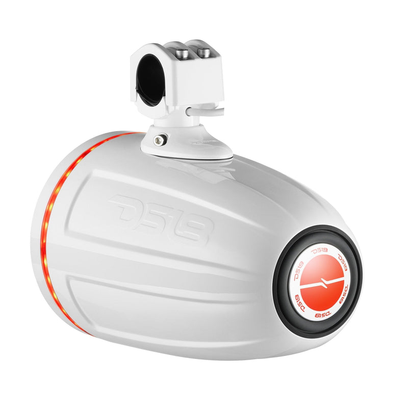 Load image into Gallery viewer, NXL 8" Neodymium Marine and Powersports Towers with Built-in Passive Radiator, 1" Driver and LED RGB Lights 180 Watts Rms -White