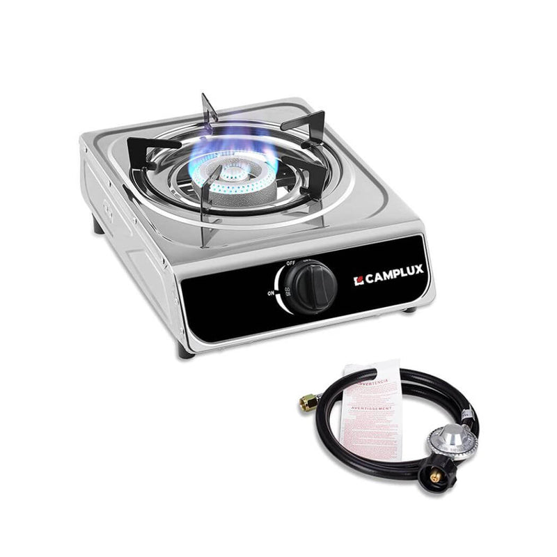 Load image into Gallery viewer, Camplux Single Burner Propane Stove 9,800 BTU, Portable Gas Stoves