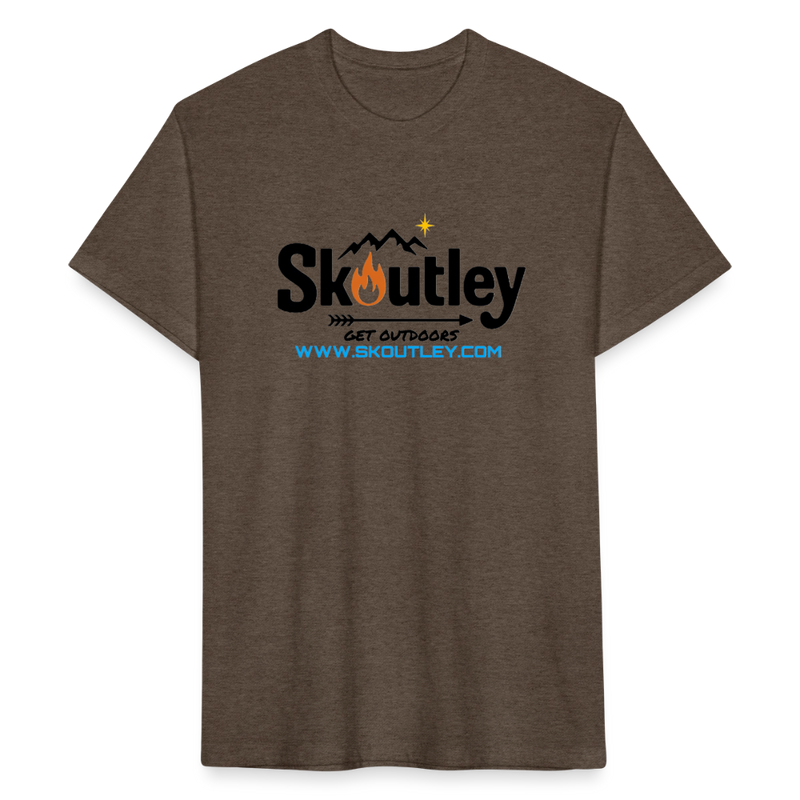 Load image into Gallery viewer, Fitted Cotton/Poly T-Shirt by Next Level - heather espresso