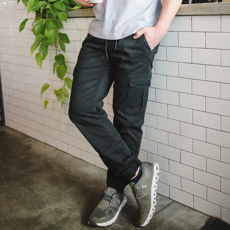 Load image into Gallery viewer, Cargo Stretch Jogger Pants