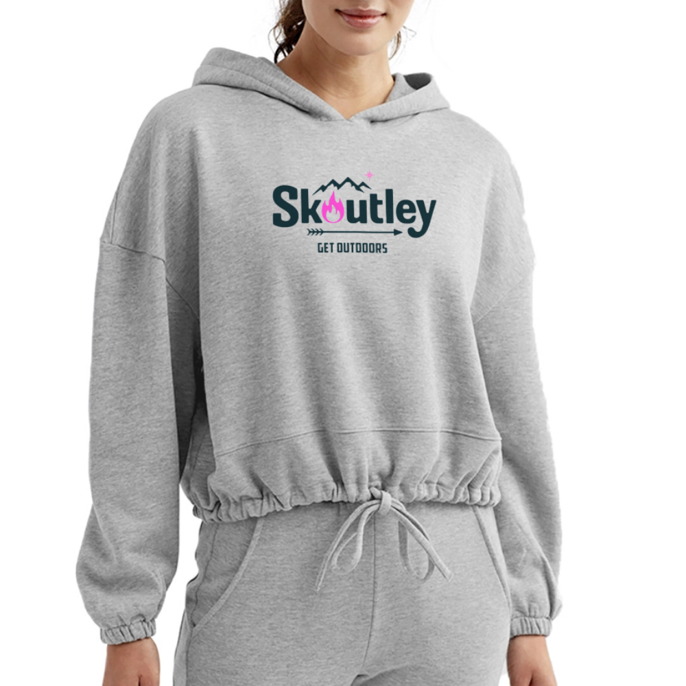 Women’s Cropped Hoodie - heather gray