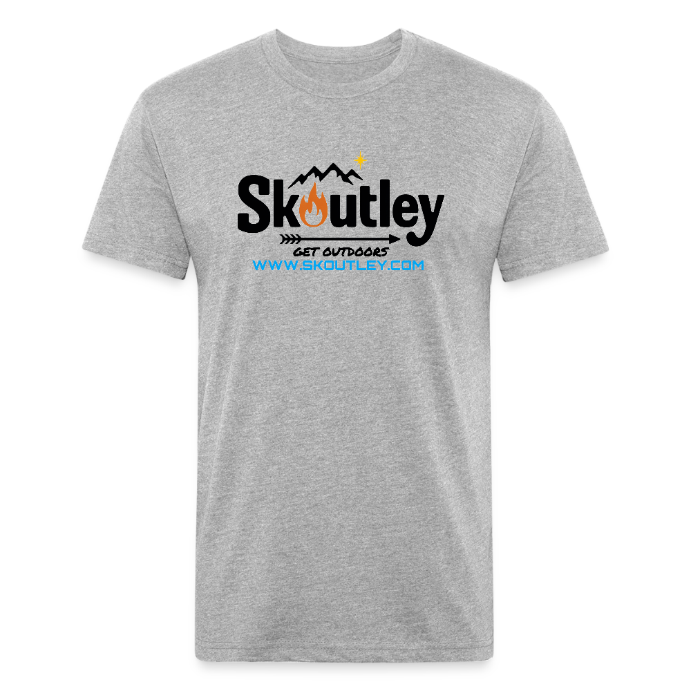 Fitted Cotton/Poly T-Shirt by Next Level - heather gray