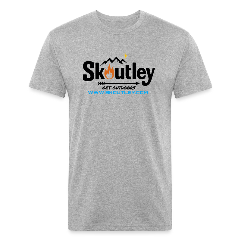 Load image into Gallery viewer, Fitted Cotton/Poly T-Shirt by Next Level - heather gray