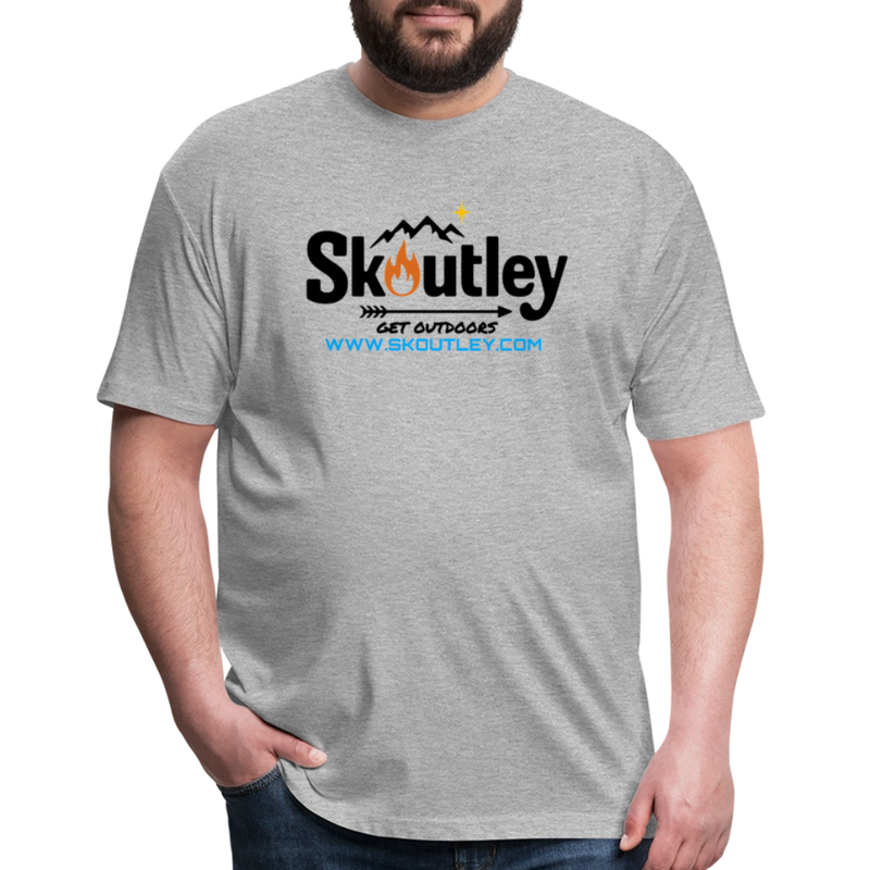 Load image into Gallery viewer, Fitted Cotton/Poly T-Shirt by Next Level - heather gray