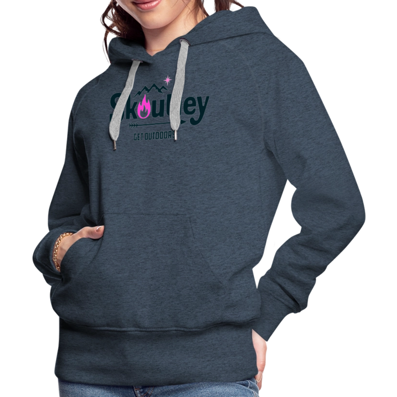Load image into Gallery viewer, Women’s Premium Hoodie - heather denim