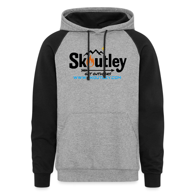 Load image into Gallery viewer, Colorblock Hoodie - heather gray/black