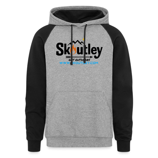 Colorblock Hoodie - heather gray/black