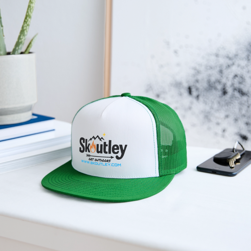 Load image into Gallery viewer, Trucker Hat - white/kelly green