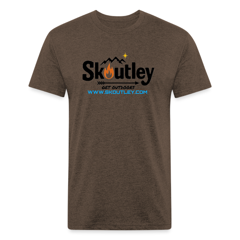 Load image into Gallery viewer, Fitted Cotton/Poly T-Shirt by Next Level - heather espresso