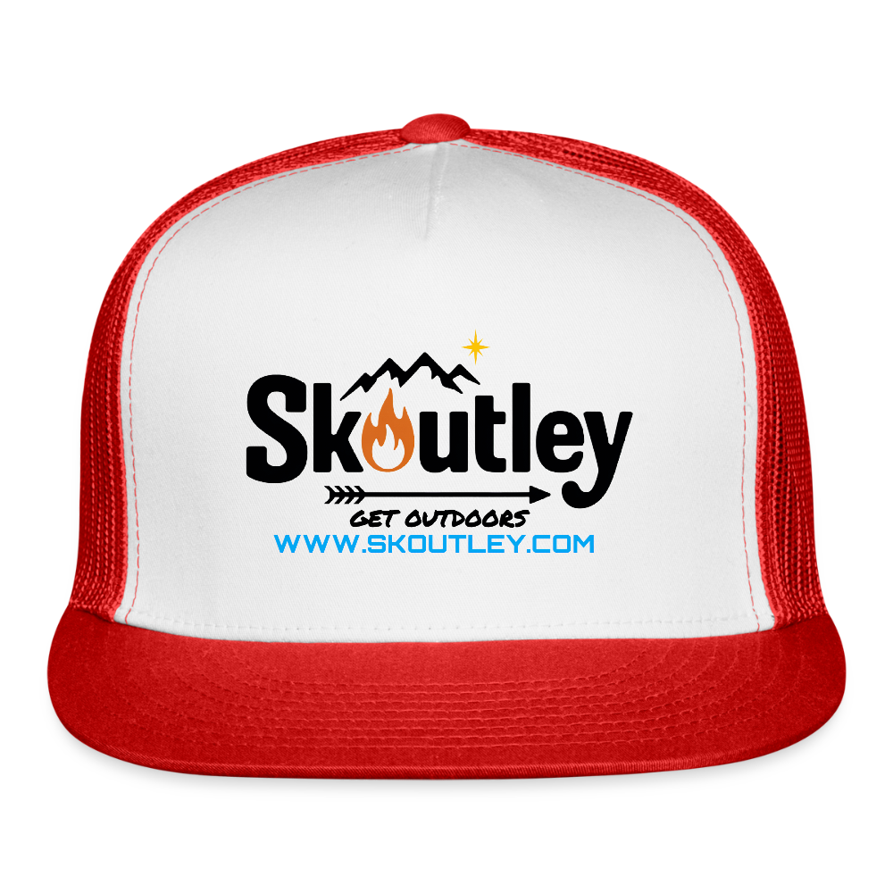 Trucker Hat - white/red