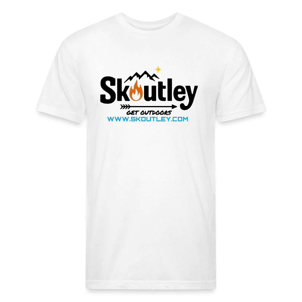 Fitted Cotton/Poly T-Shirt by Next Level - white