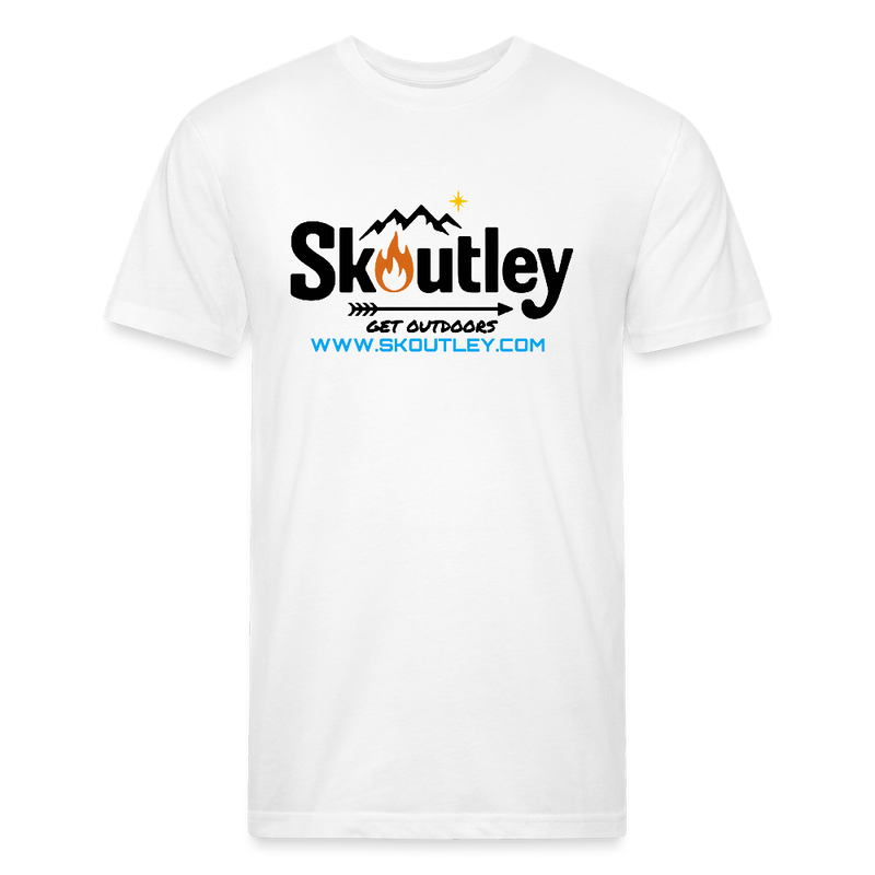 Load image into Gallery viewer, Fitted Cotton/Poly T-Shirt by Next Level - white