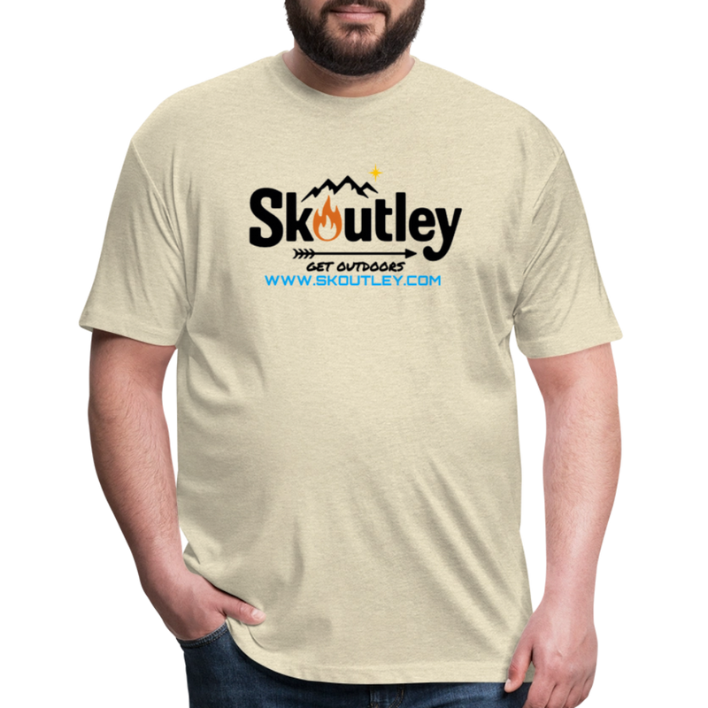 Load image into Gallery viewer, Fitted Cotton/Poly T-Shirt by Next Level - heather cream