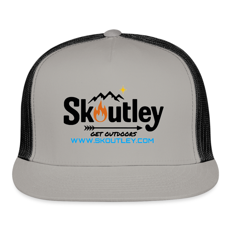 Load image into Gallery viewer, Trucker Hat - gray/black