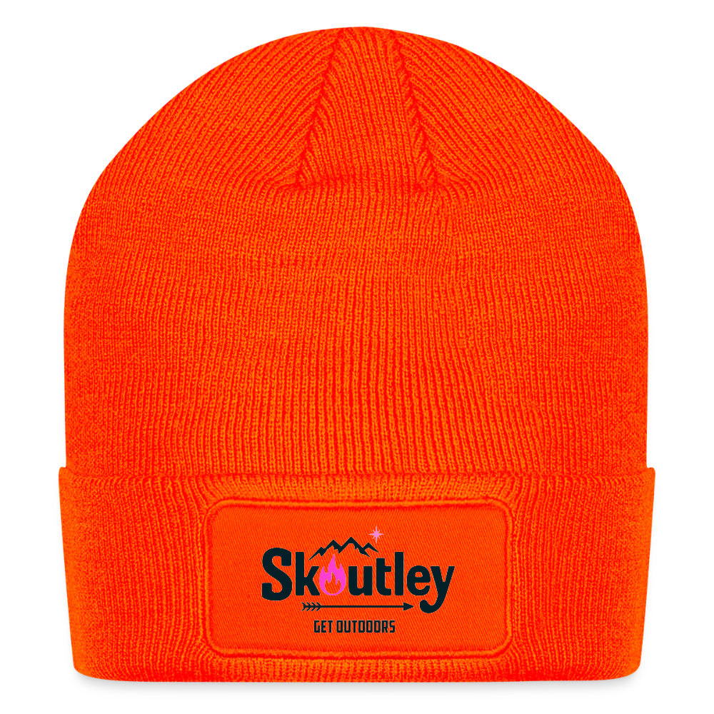 Patch Beanie - neon orange