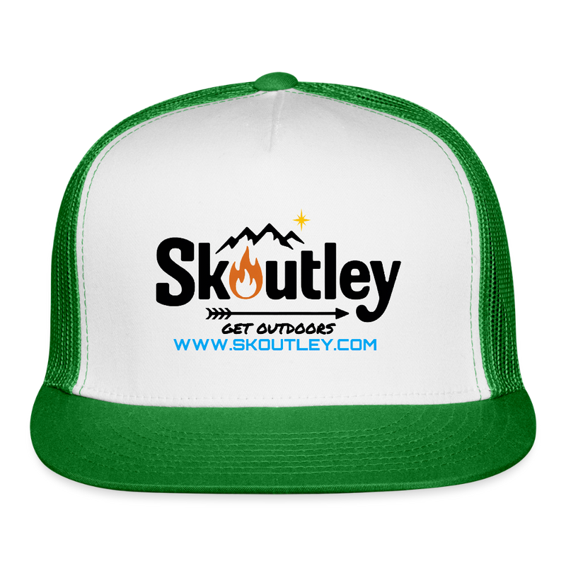 Load image into Gallery viewer, Trucker Hat - white/kelly green