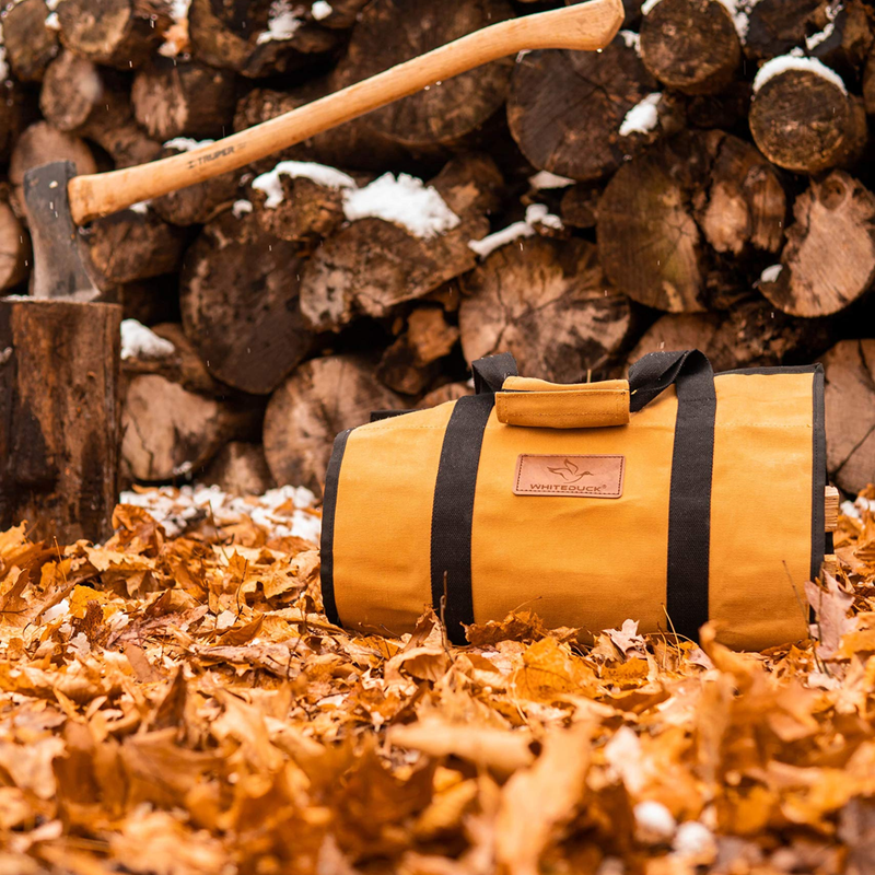 Load image into Gallery viewer, Diamond Shape Canvas Firewood Log Carriers