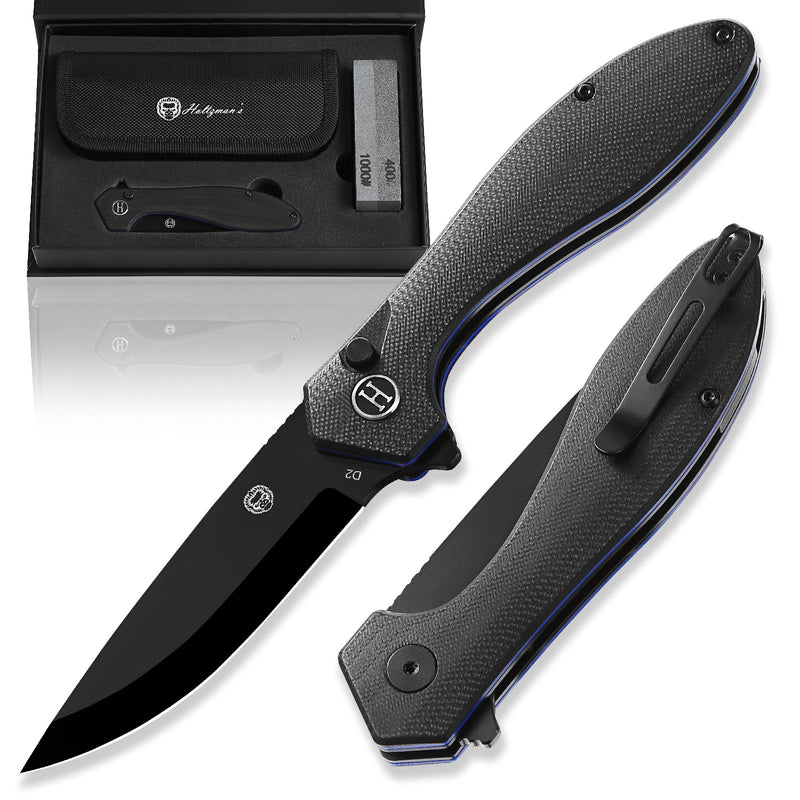 Load image into Gallery viewer, The Vector Folding Pocket Knife Giftset for Men and Women (Black)