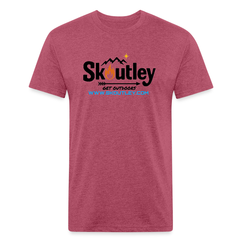 Load image into Gallery viewer, Fitted Cotton/Poly T-Shirt by Next Level - heather burgundy