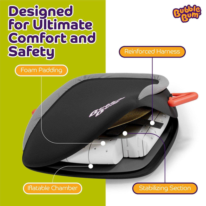 Load image into Gallery viewer, BubbleBum Inflatable Car Booster Seat - Travel Booster Seat - Black Style ✔️ - Skoutley Outdoors LLC